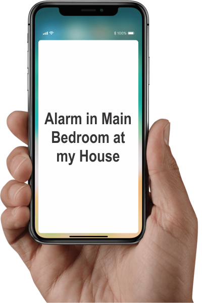 House Alarm system on phone